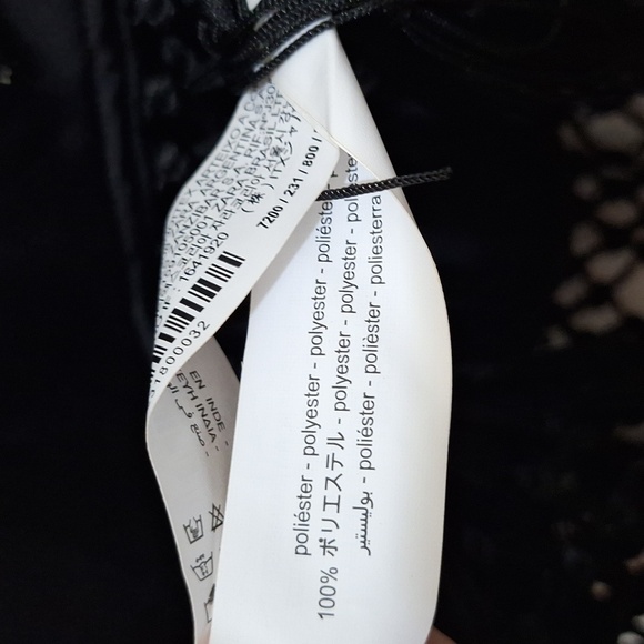 NWT Zara Black Satin Wrap Blouse - Picture 5 of 6